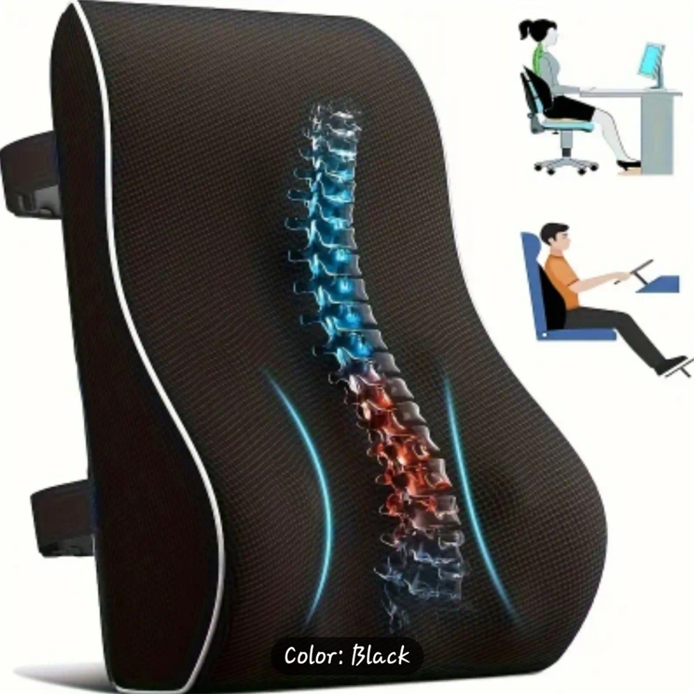 Lumbar Support Pillow For Chair Back Support Pillow For Car, Computer, Gaming